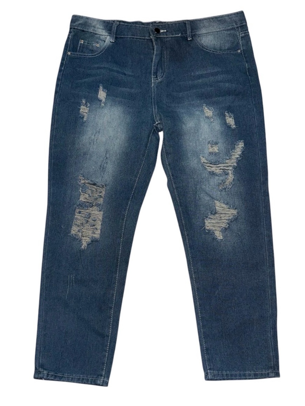 Distressed jeans